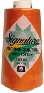 signature thread 3000yd cotton tangerine logo