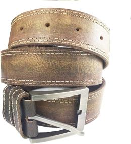 img 4 attached to 🤠 The Ultimate Western Wear: Rugged & Stylish Heavy Duty Leather Cinturon Men's Accessories