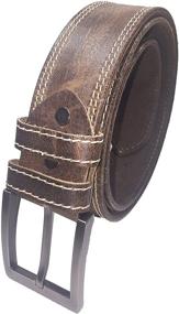 img 3 attached to 🤠 The Ultimate Western Wear: Rugged & Stylish Heavy Duty Leather Cinturon Men's Accessories