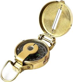 img 2 attached to 🧭 Vintage Old Style Military Compass: Nautical Pocket Brass Navigational Instrument