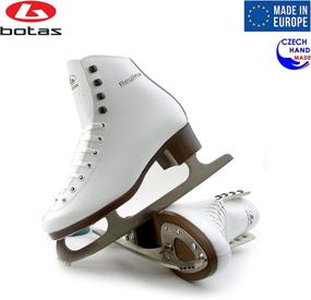 img 2 attached to ⛸ Regina Botas Figure Ice Skates - Premium Quality Blades from Czech Republic for Women, Girls, and Kids - Exclusive Nicole Design in Elegant White Color