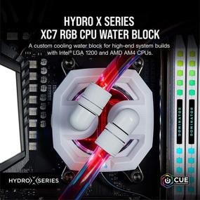 img 3 attached to 💦 Corsair Hydro X Series XC7 RGB White CPU Water Block with 16 Individually Addressable RGB LEDs, Software-Enabled, Compatible with 1200/AM4