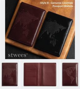 img 3 attached to Кожаный бумажник для паспорта Maskfactory Stwees