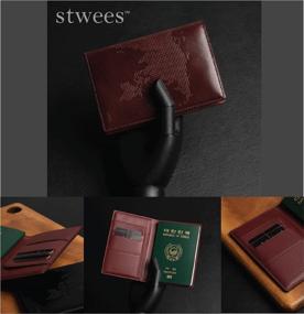 img 1 attached to Maskfactory Stwees Leather Passport Wallet Travel Accessories
