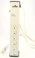 ⚡ leviton 5300-hts: surge protected 6-outlet strip, 120v / 15a, tamper-resistant, continuous duty - beige logo
