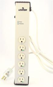 img 1 attached to ⚡ Leviton 5300-HTS: Surge Protected 6-Outlet Strip, 120V / 15A, Tamper-Resistant, Continuous Duty - Beige