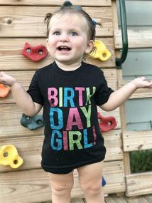 img 2 attached to Toddler T Shirt with White Sleeves – Girls' Clothing for Tops, Tees, & Blouses, Ideal for Birthday Celebrations