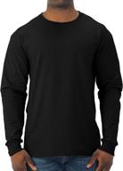 jerzees long sleeve t-shirt black large - premium men's clothing for perfect shirt styles logo