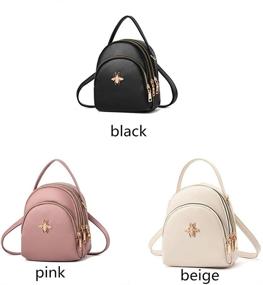 img 3 attached to Cute Mini Backpack Purse for Women and Girls - Fashionable Shoulder Bags