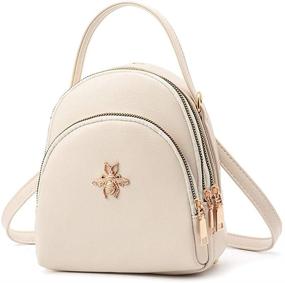 img 4 attached to Cute Mini Backpack Purse for Women and Girls - Fashionable Shoulder Bags