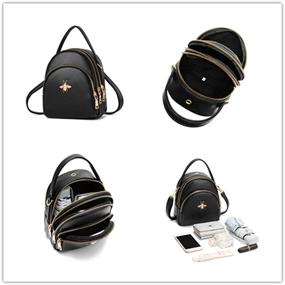 img 1 attached to Cute Mini Backpack Purse for Women and Girls - Fashionable Shoulder Bags