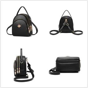 img 2 attached to Cute Mini Backpack Purse for Women and Girls - Fashionable Shoulder Bags