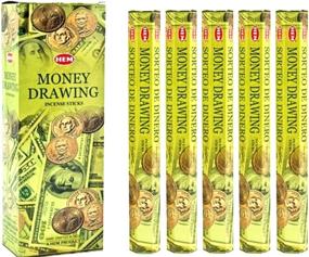 img 1 attached to HEM Money Drawing Incense Sticks - 100 Sticks (5 Packs of 20)