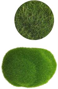 img 3 attached to 🌿 30 Pieces of Decorative Artificial Moss Rocks: Faux Green Moss Balls, Moss Covered Stones, Fake Moss Decor for Floral Arrangements, Fairy Gardens, Crafting, and Plant Pot Decoration (3 Sizes)