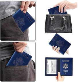 img 1 attached to Passport Vaccine Protector Waterproof Leather