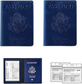 img 4 attached to Passport Vaccine Protector Waterproof Leather