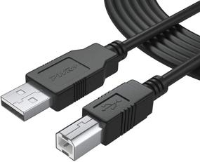 img 3 attached to Pwr 12Ft USB 2.0 кабель Type-A к Type-B высокоскоростной шнур - идеально подходит для аудиоинтерфейса, MIDI-клавиатуры, USB-микрофона, микшера, динамика, монитора, инструмента, системы стробоскопического освещения - совместим с Mac PC.