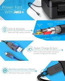 img 2 attached to Pwr 12Ft USB 2.0 кабель Type-A к Type-B высокоскоростной шнур - идеально подходит для аудиоинтерфейса, MIDI-клавиатуры, USB-микрофона, микшера, динамика, монитора, инструмента, системы стробоскопического освещения - совместим с Mac PC.