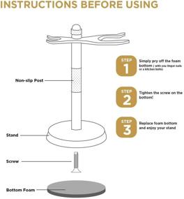 img 1 attached to 💎 Premium Chrome Razor and Brush Stand - The Ultimate Safety Razor Stand. Enhance the Longevity of Your Shaving Brush.