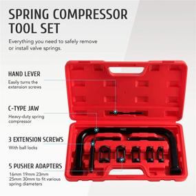 img 3 attached to 🔧 Orion Motor Tech Solid Valve Spring Compressor Kit: Efficient C-Clamp Tool for Automotive, Motorcycle, ATV, Car & Small Engine Service