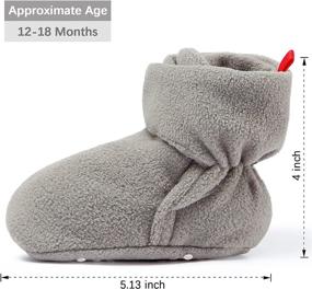 img 2 attached to 👟 Шапочки для новорожденных с антискользящей подошвой - Стильные туфли для малышей-мальчиков