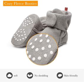 img 3 attached to 👟 Шапочки для новорожденных с антискользящей подошвой - Стильные туфли для малышей-мальчиков