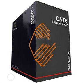 img 4 attached to 🔌 iTechCables, CAT6 Plenum Bulk Ethernet Cable 1000ft (CMP Rated) - Fluke Test Passed, 23AWG 4Pair Solid, 550-MHz UTP, Up to 10 Gigabit Speeds, in White