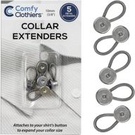👔 enhance dress shirt comfort with comfy clothiers' 5 metal collar extenders logo