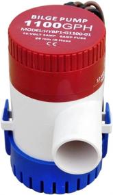 img 1 attached to 🌊 High-Performance ECO-WORTHY 1100GPH 12V Marine Electric Bilge Pump: For Boats, Caravans, RVs – Submersible, Non-Automatic!