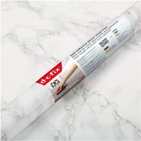 img 1 attached to 🔲 d-c-fix Peel and Stick Marble Grey Waterproof Film - 26.5'' x 78.7" - Ideal for Kitchen and Bathroom Countertops and Cabinets