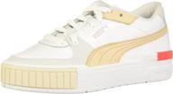 puma cali sport white marshmallow: a stylish sneaker for classic appeal logo