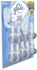 img 1 attached to Glade PlugIns Scented Oil Refill, Essential Oil Infused 🏮 Wall Plug in, 6.39 oz, Pack of 9 (Clean LIne)