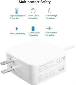 img 1 attached to 💡 45W USB-C Charger Power Supply Adapter Cord for MacBook Pro/Air, Dell XPS, Lenovo Chromebook Thinkpad, HP, ASUS, Galaxy, and More Laptops or Smartphones with USB-C