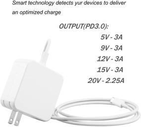 img 2 attached to 💡 45W USB-C Charger Power Supply Adapter Cord for MacBook Pro/Air, Dell XPS, Lenovo Chromebook Thinkpad, HP, ASUS, Galaxy, and More Laptops or Smartphones with USB-C