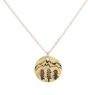 ⛰️ coadipress minimalist snowy mountain necklace - hiking peak pendants jewelry for outdoor lovers, climbing & nature enthusiasts - perfect gift logo