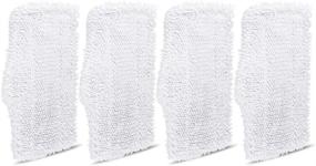 img 4 attached to High-Quality 4 Pack Washable Cleaning Pads for Shark Steam & Spray Mop SK410, SK435CO, SK460, SK140, SK141, S3101, S3250, S3251