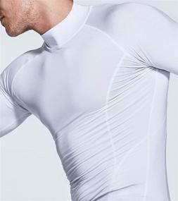 img 1 attached to TSLA Thermal Compression Turtleneck Running Sports & Fitness for Team Sports