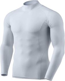 img 4 attached to TSLA Thermal Compression Turtleneck Running Sports & Fitness for Team Sports