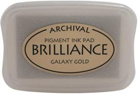 img 1 attached to 🌟 Tsukineko Brilliance Full-Size Galaxy Gold Ink Pad