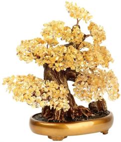 img 2 attached to 🌳 LEAFIS Natural Tree of Life (1,251 Gemstone Count) Crystal Tree - Bonsai Feng Shui Money Tree with Healing Properties for Luck and Citrine