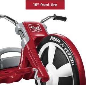 img 2 attached to Deluxe Big Flyer Outdoor Toy 🚲 for Kids Ages 3-7, Red by Radio Flyer