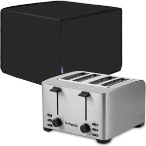 img 3 attached to 🔵 Bluecell Black Nylon Splash Proof Four Slice Toaster: Dust-proof Cover Appliance for Ultimate Protection