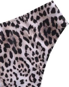 img 1 attached to Floerns Womens Leopard Bathing Gray Withe