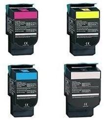 img 2 attached to 🖨️ Speedy Toner Compatible Toner Cartridges: Lexmark C540N CMYK - Replacement (4 Pack)