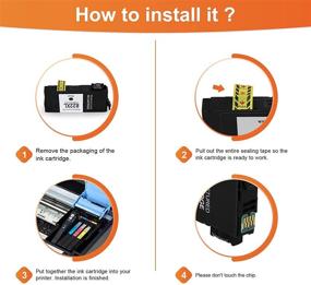 img 1 attached to 🖨️ TESEN Remanufactured 822XL Ink Cartridge for Epson WF-3820/4820/4830/4834 Printer - 4 Pack T822XL120 T822XL220 T822XL320 T822XL420