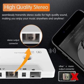 img 1 attached to 🚗 Arsvita Автомобильный аудиоприемник Bluetooth на кассете: модернизируйте свою автомагнитолу с Bluetooth 5.0 и адаптером Aux