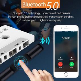 img 2 attached to 🚗 Arsvita Автомобильный аудиоприемник Bluetooth на кассете: модернизируйте свою автомагнитолу с Bluetooth 5.0 и адаптером Aux