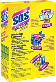 img 2 attached to 🧽 Efficient Cleaning Solution: S.O.S Clean n Toss Steel Wool Soap Pads, 15 Count (Pack of 6)