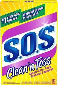 img 3 attached to 🧽 Efficient Cleaning Solution: S.O.S Clean n Toss Steel Wool Soap Pads, 15 Count (Pack of 6)