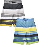 jachs 2 pack quick trunks shorts boys' clothing ~ swim logo